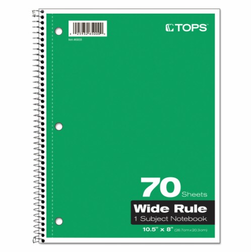 Oxford™ NOTEBOOK,1SUB,WIDE RL,WH 65000 Perspective: bottom