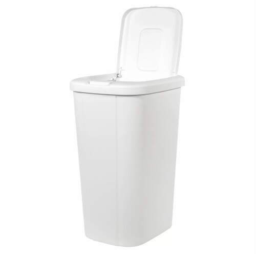 Hefty Touch Lid Trashcan - White Perspective: bottom