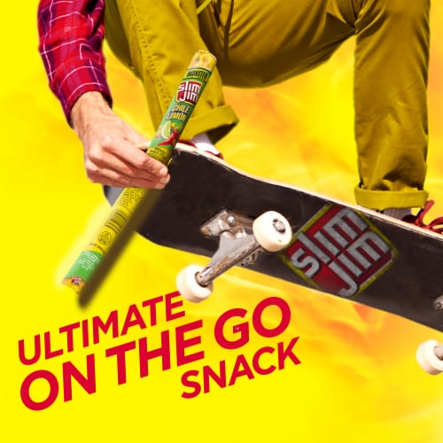 Slim Jim Monster Smoked Snack Stick Chile Limón Perspective: bottom