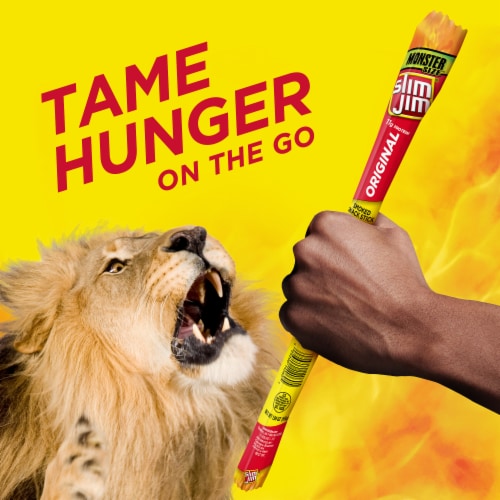 Slim Jim Monster Size Original Meat Stick Perspective: bottom