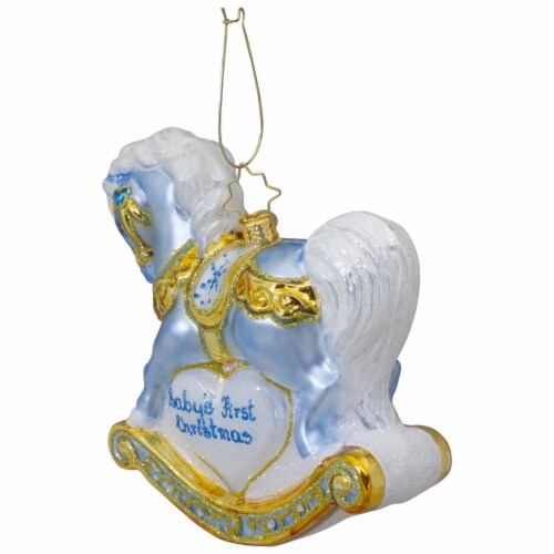 Christopher Radko Christopher Radko Baby's First Christmas Blue Foal