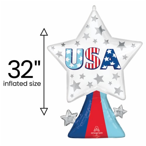 USA Bursts Oversized Helium Filled Balloon Perspective: bottom