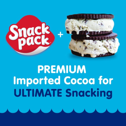 Snack Pack Ice Cream Sandwich Flavored Pudding Cups Perspective: bottom
