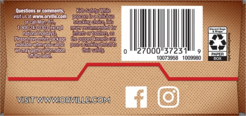 Orville Redenbacher's® Naturals Light Classic Butter & Sea Salt Microwave Popcorn Perspective: bottom