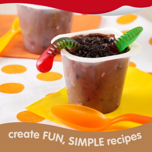 Snack Pack Sugar Free Chocolate Flavored Pudding Cups Perspective: bottom