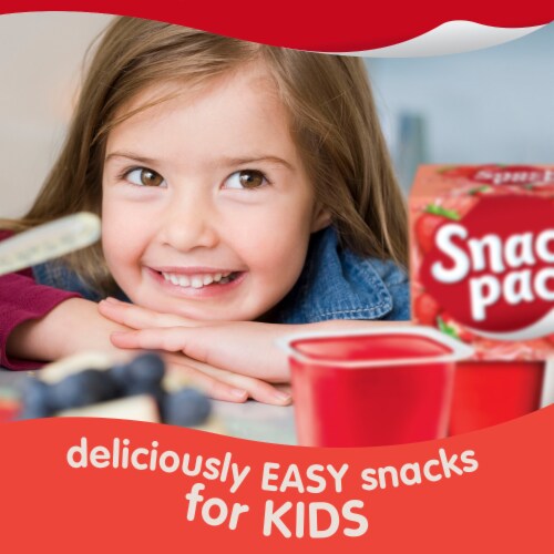 Snack Pack Strawberry Flavored Juicy Gels Perspective: bottom