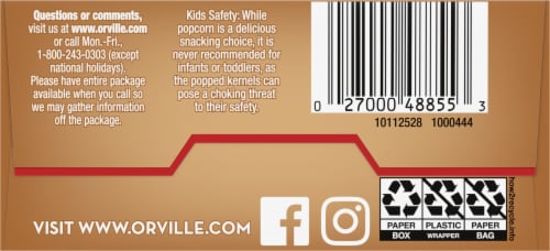 Orville Redenbacher's® Naturals Simply Salted Naturals Microwave Popcorn Bags Perspective: bottom