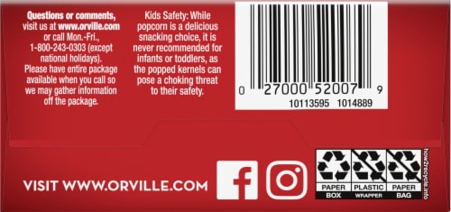 Orville Redenbacher's® Kettle Corn Classic Bag Microwave Popcorn Perspective: bottom