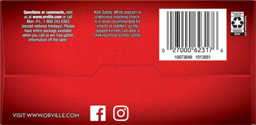 Orville Redenbacher’S Movie Theater Butter Flavored Microwave Popcorn Mini Bags Perspective: bottom