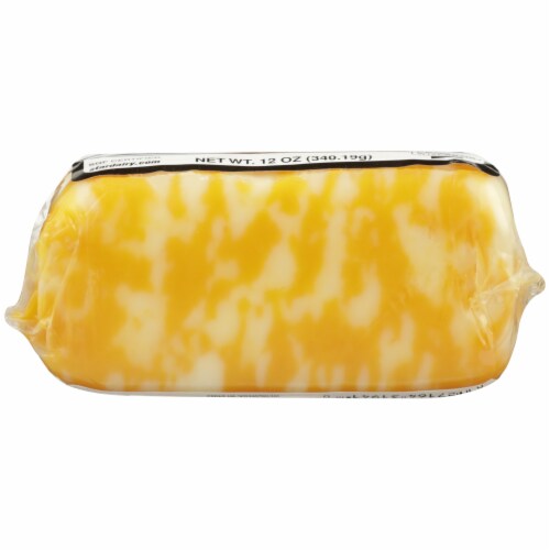 Weyauwega Star Dairy Diamond Marble Block Cheese Perspective: bottom