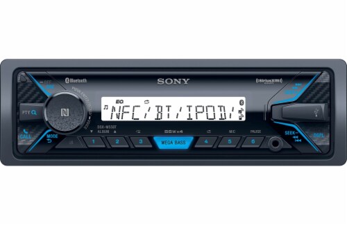 Sony Marine Digital Media Receiver with Bluetooth Capability and Two Speakers Perspective: bottom