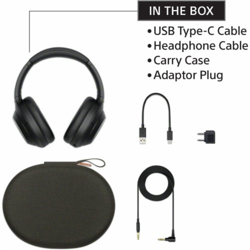 Sony WH1000XM4B Wireless Noise Cancelling Over the Ear Headphones Set Black 1 ct QFC