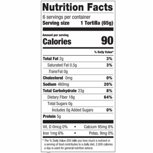 La Banderita Carb Counter Keto Certified Large Flour Tortillas Perspective: bottom