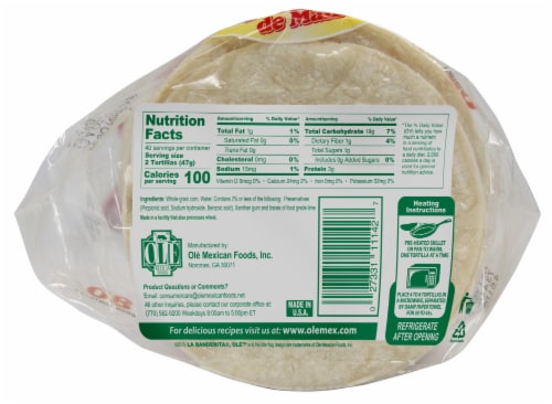 La Banderita Sabrosisimas Corn Tortillas Perspective: bottom