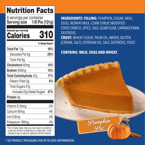 Mrs. Smith's Frozen Original Flaky Crust Pumpkin Pie Perspective: bottom