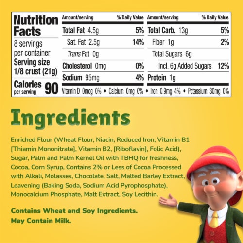 Keebler Ready Crust 9-Inch Chocolate Mint Premade Pie Crust Perspective: bottom