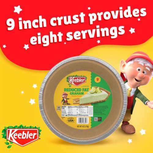 Keebler Ready Crust 9-Inch Reduced Fat Graham Cracker Pie Crust, 6 oz Perspective: bottom