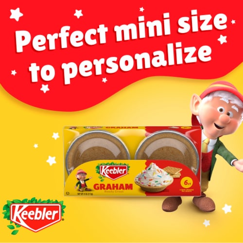 Keebler Ready Crust Mini Graham Cracker Pie Crusts, 6 ct, 4 oz Perspective: bottom