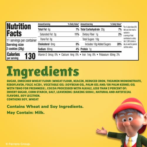 Keebler E.L. Fudge Elfwich Cookies Chocolatey and Vanilla Flavor 10.8 oz Perspective: bottom