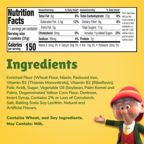 Keebler® Vienna Fingers® Vanilla Fudge Creme Sandwich Cookies Perspective: bottom