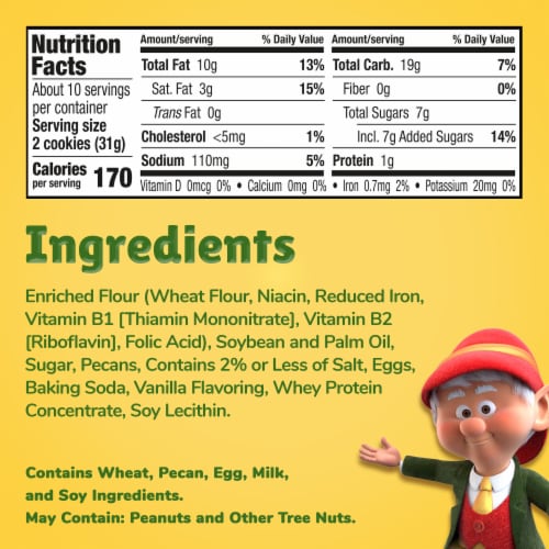 Keebler® Sandies® Pecan Shortbread Cookies Perspective: bottom