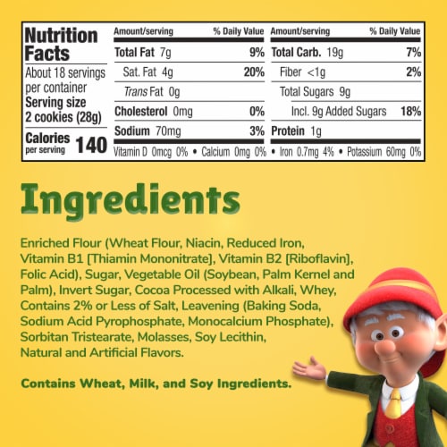 Keebler® Fudge Stripes™ Shortbread Cookies Perspective: bottom