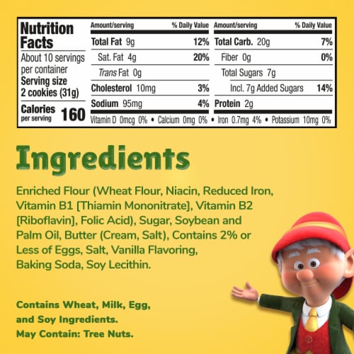 Keebler® Sandies® Classic Shortbread Cookies Perspective: bottom