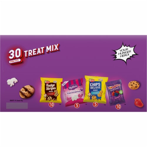 Ferrera Fruit Snacks Fudge Cookies and Chocolate Chip Cookies Variety Pack Perspective: bottom