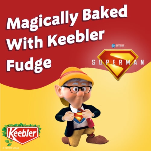 Keebler Superman Fudge Stripes Cookies, Strong Berry Flavor, Sweet Treat Pack Perspective: bottom