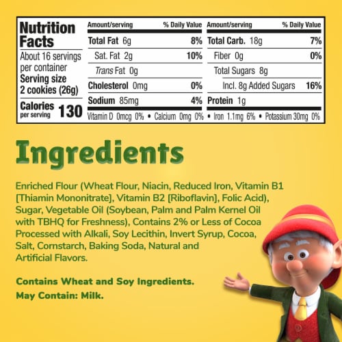 Keebler E.L. Fudge Elfwich Cookies Family Size Perspective: bottom