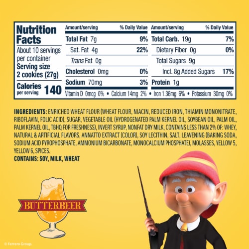 Keebler Fudge Stripes Harry Potter™ Butterbeer Cookies for Harry Potter Fans, 9.5 oz Pack Perspective: bottom