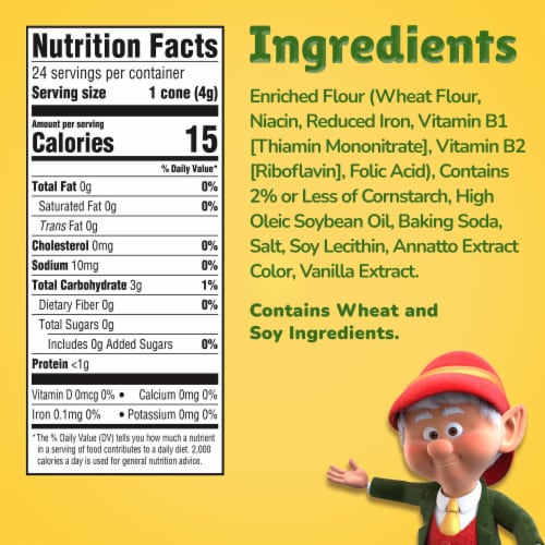 Keebler Ice Cream Cones Perspective: bottom