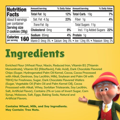 Keebler Chips Deluxe Fudgy Chocolate Chip Cookies with Chunks of Keebler Fudge 9.6 oz Perspective: bottom