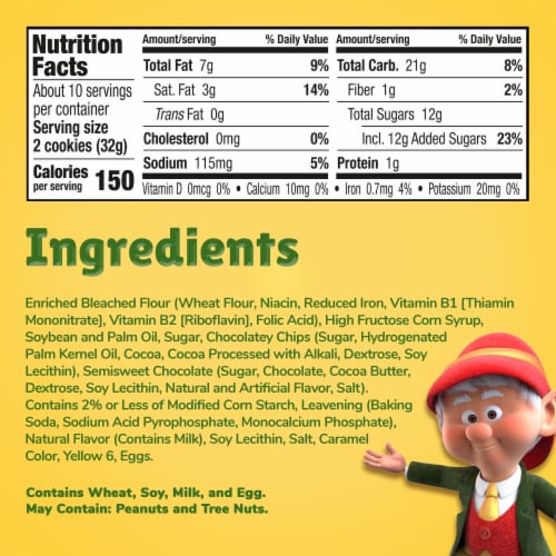 Keebler Soft Batch Chocolate Chip Cookies, 11.9 oz Perspective: bottom
