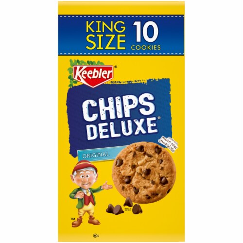Keebler® Chips Deluxe® Original King Size Chocolate Chip Cookies Perspective: bottom
