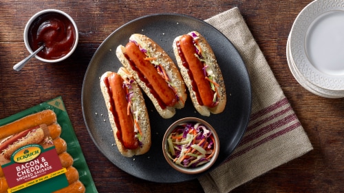 Eckrich Bacon & Cheddar Smoked Sausage Links Perspective: bottom