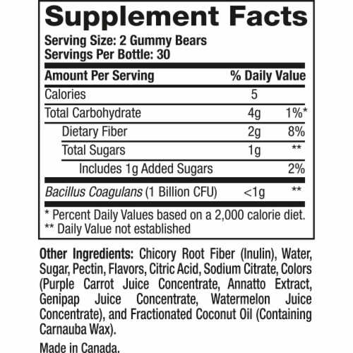 L'il Critters™ Probiotic Natural Cherry Orange & Grape Flavored Gummies Perspective: bottom