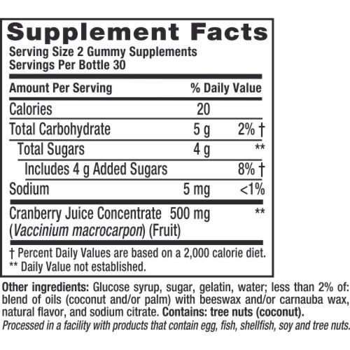 vitafusion Cranberry Supplement Gummies Supports Urinary Tract Health* Perspective: bottom