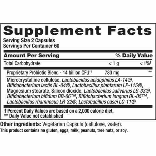 Nutrition Now PB8 Vegetarian 14 Billion Active Cultures Probiotic Supplement Perspective: bottom