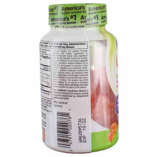Vitafusion CoQ10 Adult Supplements, Natural Peach , 200 mg, 90 Ct Perspective: bottom