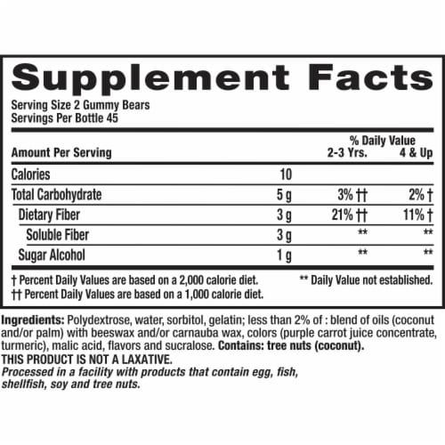 L’il Critters Fiber Berry and Lemon Flavor Daily Gummy Supplement for Kids for Digestive Support Perspective: bottom
