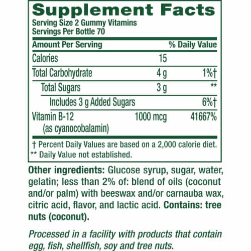 Vitafusion™ B12 Gummies 1000mcg Perspective: bottom