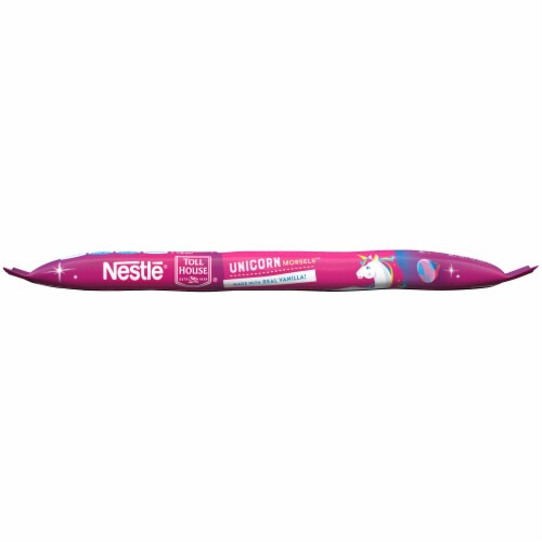 Nestle Toll House Unicorn Pink & Blue Swirled Vanilla Morsels Perspective: bottom