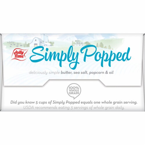 Jolly Time® Simply Popped® Butter Microwave Popcorn Perspective: bottom