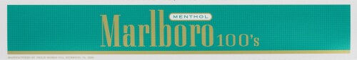 Marlboro Menthol Gold 100s Cigarettes Perspective: bottom