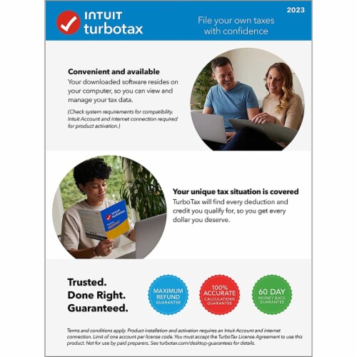 Intuit TurboTax Desktop Basic TY2023 Retail DVD PKG Perspective: bottom