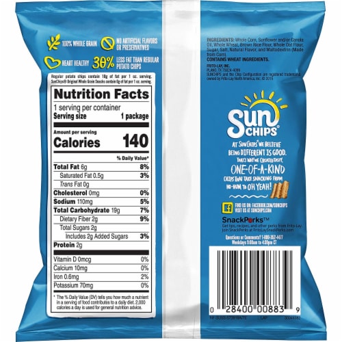 SunChips Multigrain Chips Variety Pack, 40 Count Pack Perspective: bottom