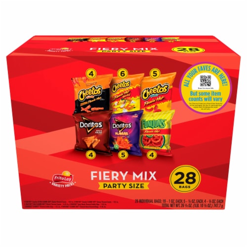 Frito-Lay® Fiery Mix Snacks & Chips Variety Pack Perspective: bottom
