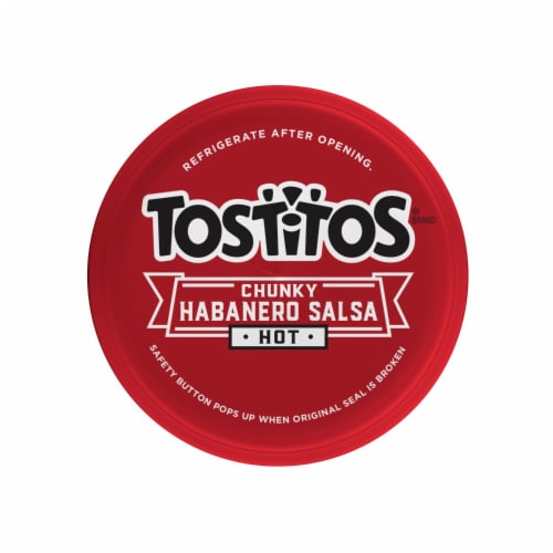 Tostitos Hot Chunky Habanero Salsa Dip Perspective: bottom