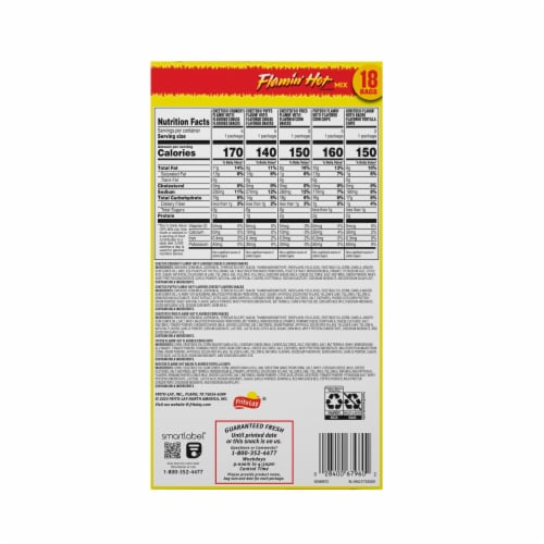 Frito-Lay® Flamin' Hot® Mix Chips Variety Pack Perspective: bottom